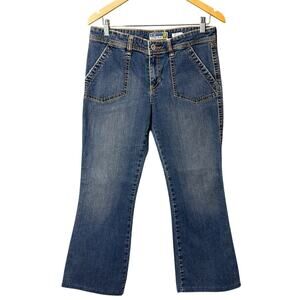 Y2K Old Navy Low Rise Denim Jeans Patch Pocket Flap Pocket Size 10 Vintage